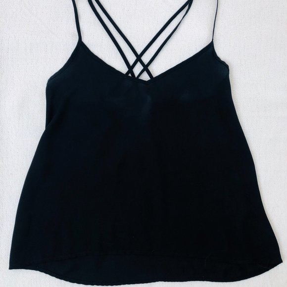 Black Basic Chiffon Blouse - Picture 2 of 4